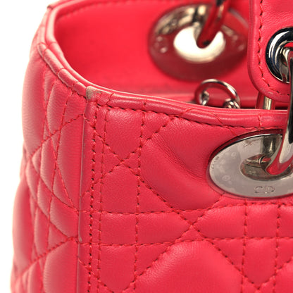 Christian Dior Lambskin Cannage Medium Lady Dior Pink 16 of 18