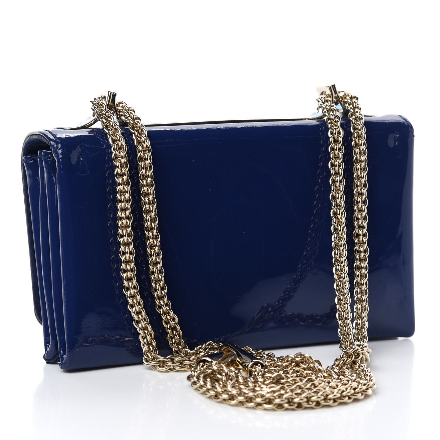 Patent Mini Va Va Voom Shoulder Bag Blue China