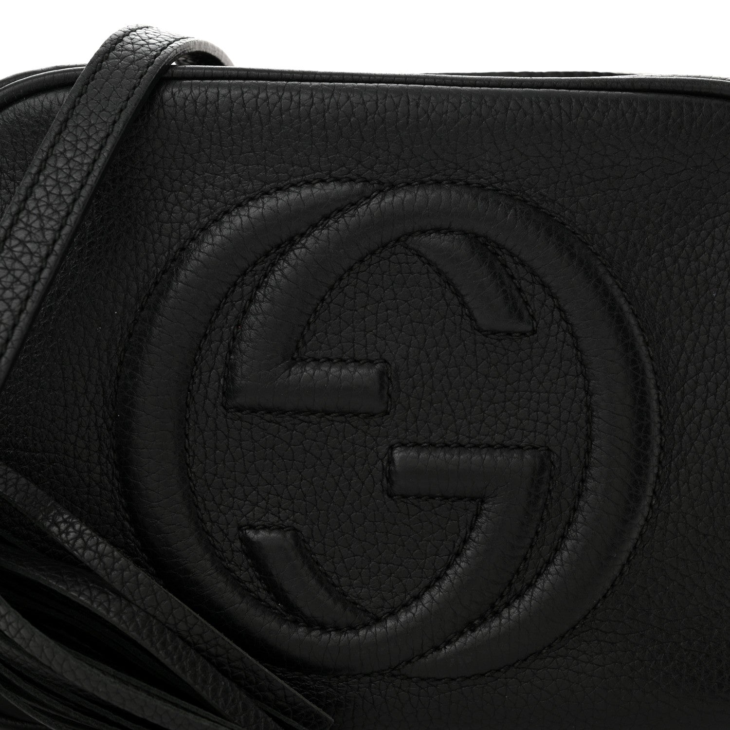 Gucci Pebbled Calfskin Small Soho Disco Bag Black 8 of 15