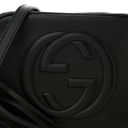 Gucci Pebbled Calfskin Small Soho Disco Bag Black 8 of 15