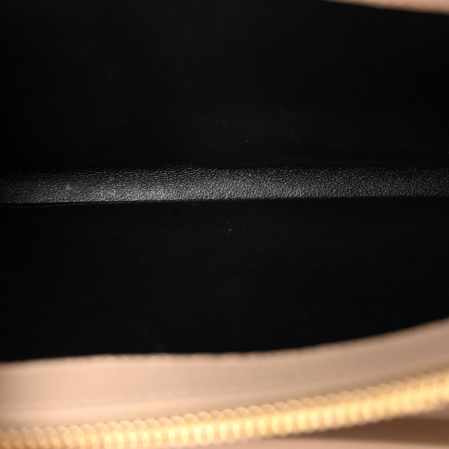 Saint Laurent Grain De Poudre Matelasse Chevron Monogram Chain Wallet Dark Beige 5 of 10