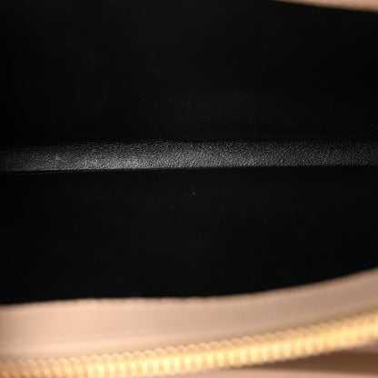 Saint Laurent Grain De Poudre Matelasse Chevron Monogram Chain Wallet Dark Beige 5 of 10
