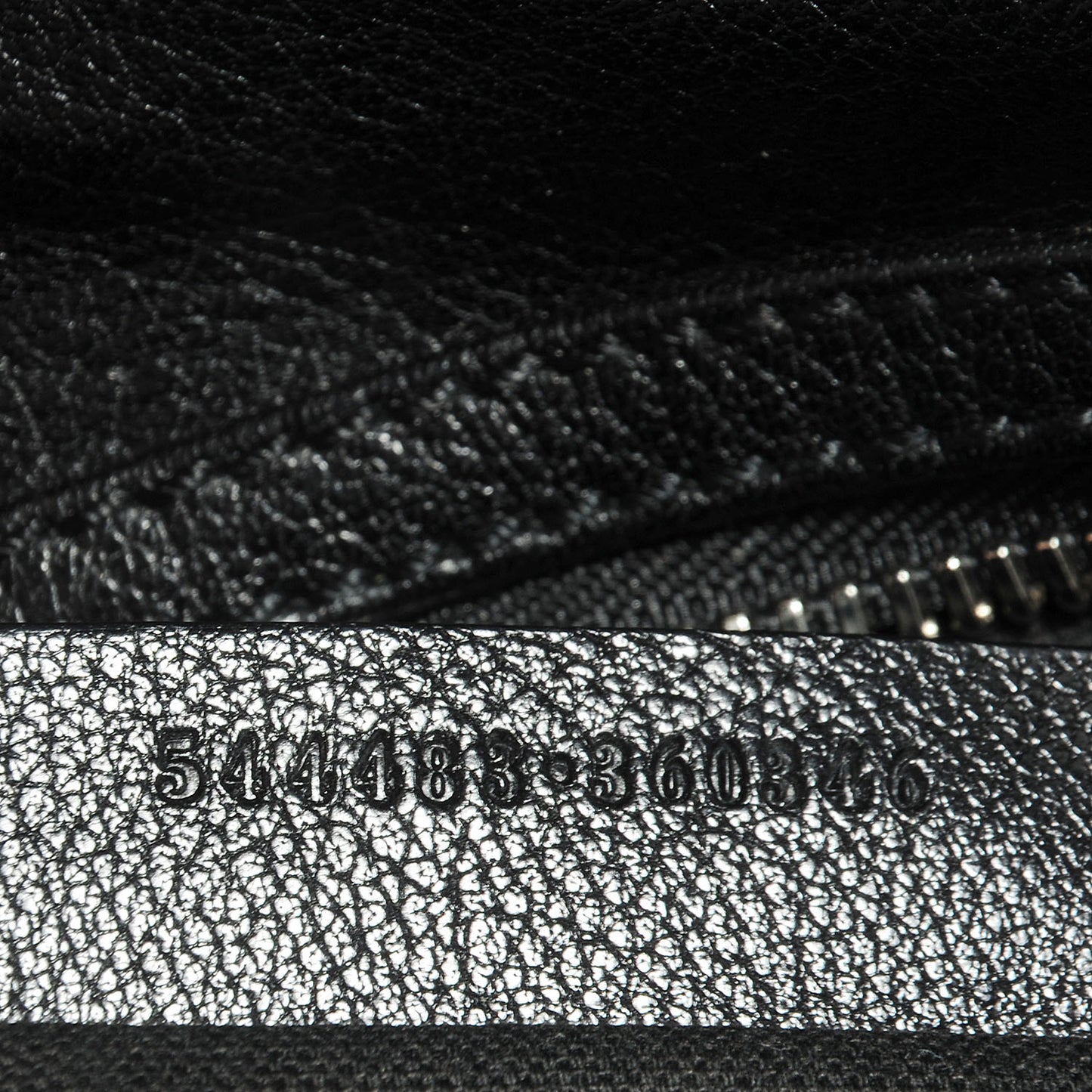 Leather Padlock Zip Around Biker Satchel Black
