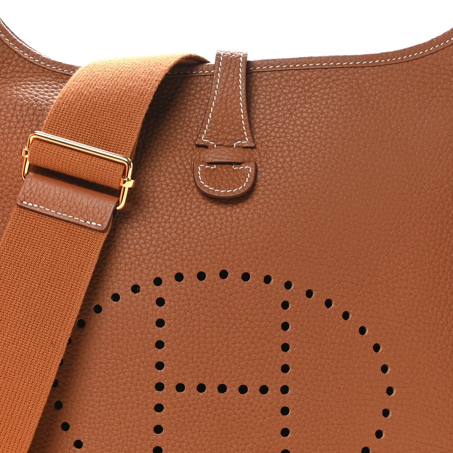 Hermes Taurillon Clemence Evelyne III PM Gold 8 of 11