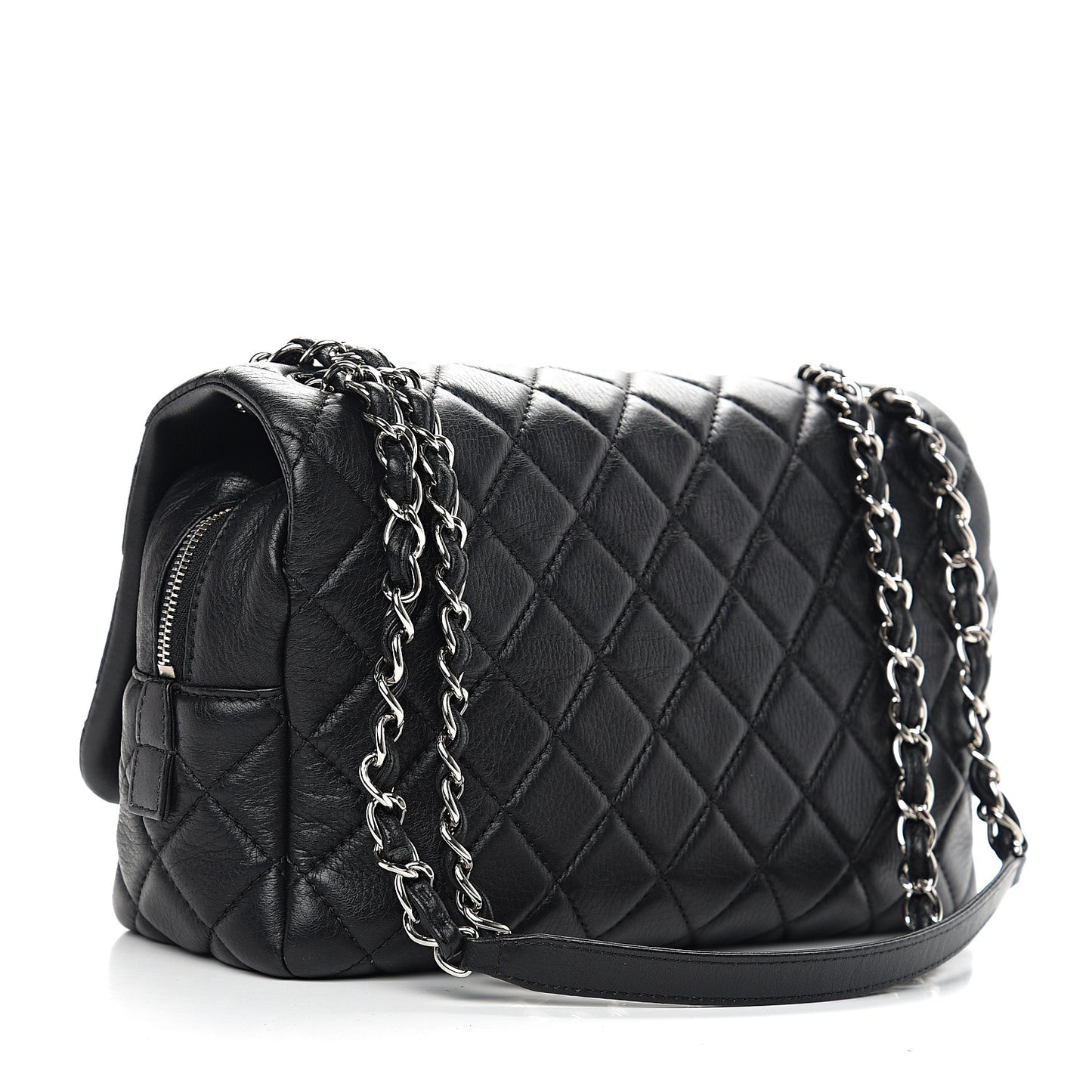 Deerskin Quilted Casual Journey Flap Black