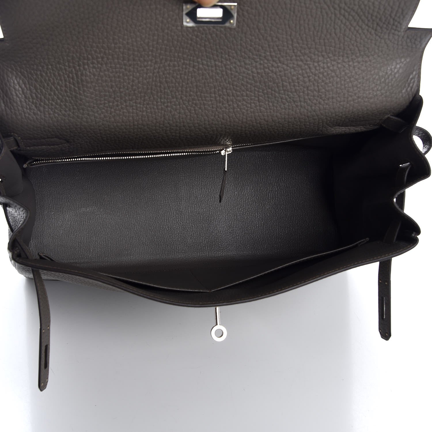 Hermes Taurillon Clemence Kelly Retourne 35 Etain 8 of 40