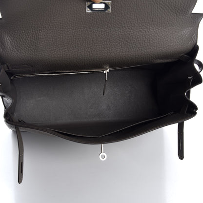 Hermes Taurillon Clemence Kelly Retourne 35 Etain 8 of 40