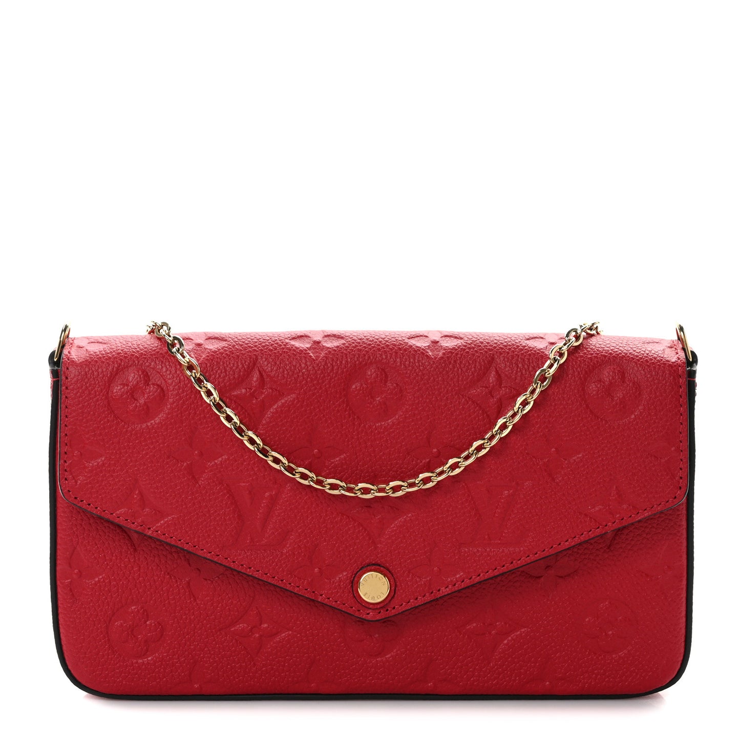 Empreinte Pochette Felicie Chain Wallet Scarlet