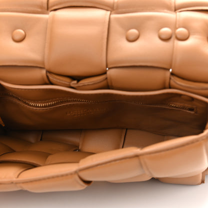 Bottega Veneta Lambskin Maxi Intreccio Padded Chain Cassette Crossbody Bag Caramel 4 of 8