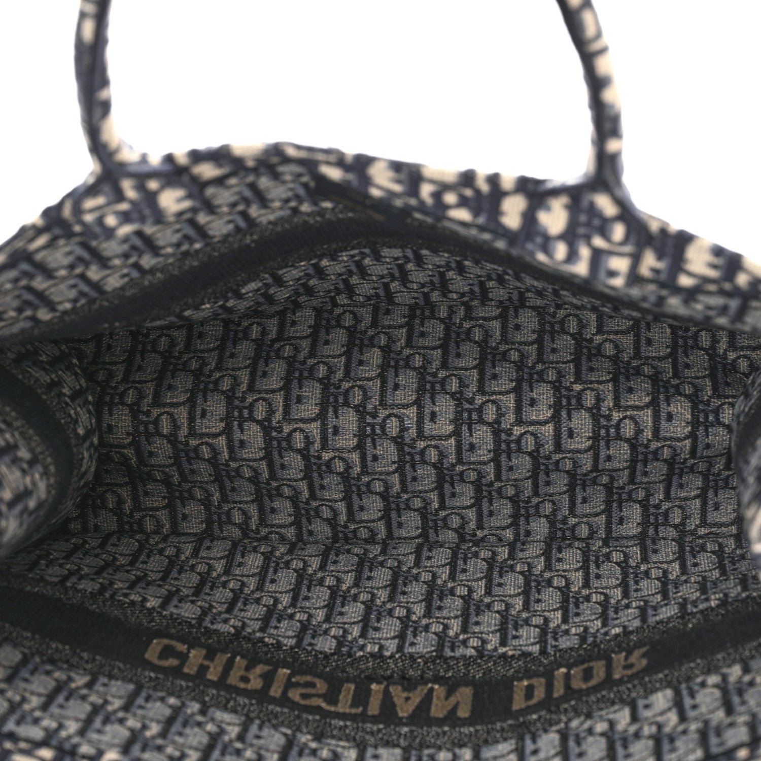 Christian Dior Oblique Large Book Tote Blue Multicolor 5 of 11