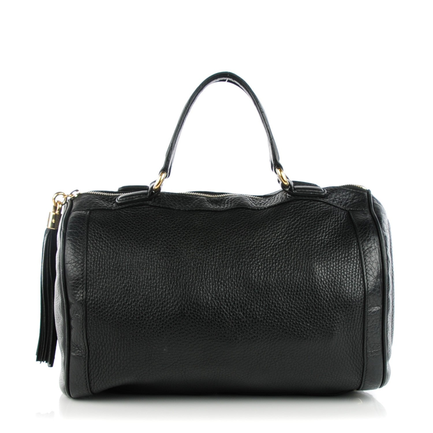 Gucci Pebbled Calfskin Medium Soho Boston Black 1 of 9
