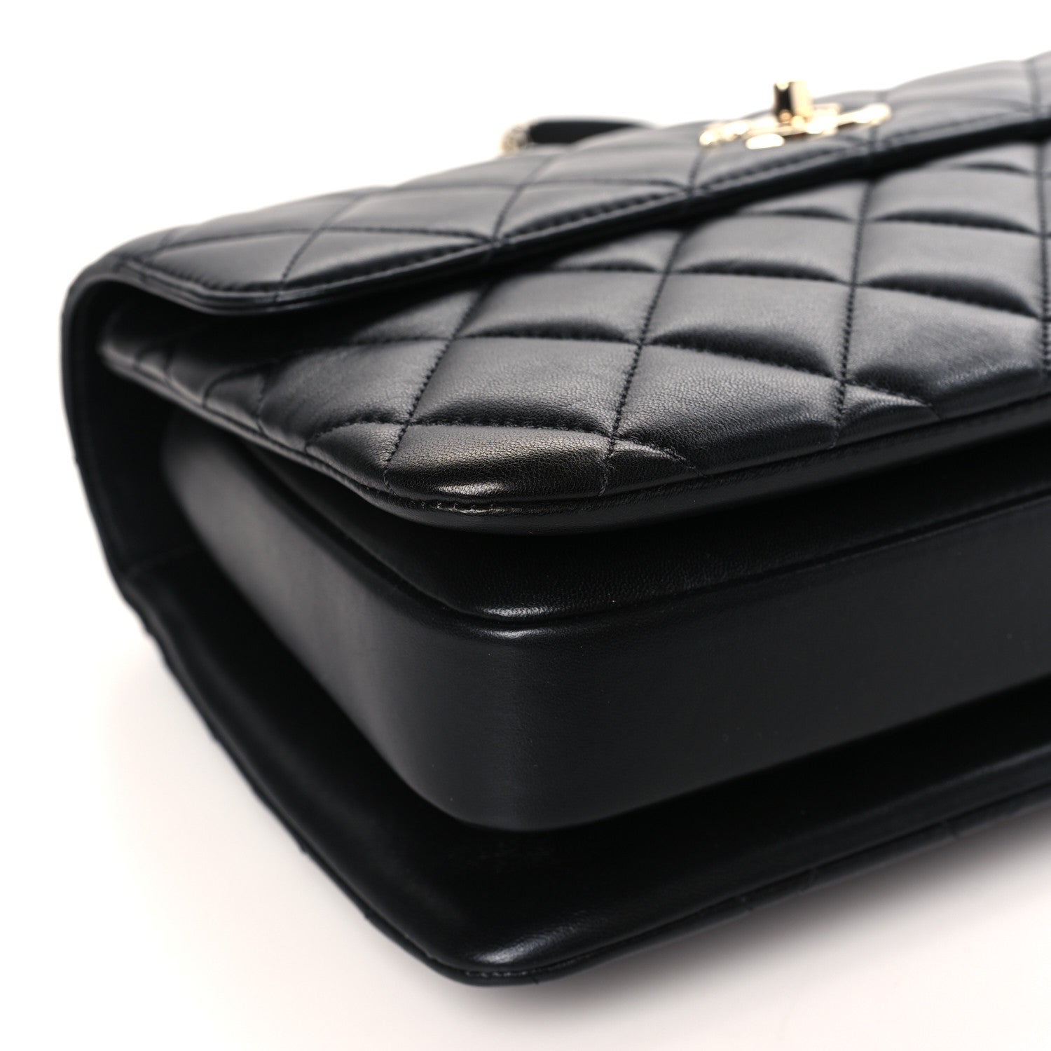 Chanel Lambskin Quilted Medium Trendy CC Flap Dual Handle Bag Black 8 of 10