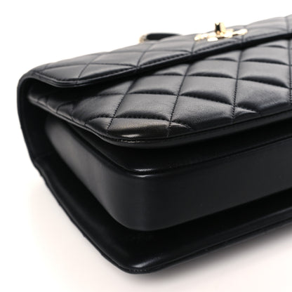 Chanel Lambskin Quilted Medium Trendy CC Flap Dual Handle Bag Black 8 of 10