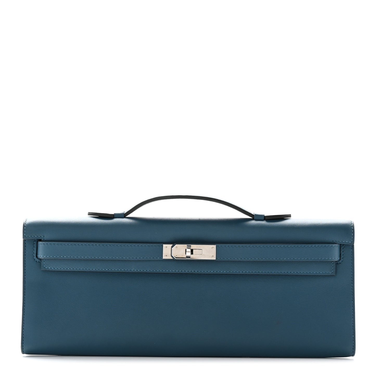 Swift Kelly Cut Clutch Pochette Bleu Tempete