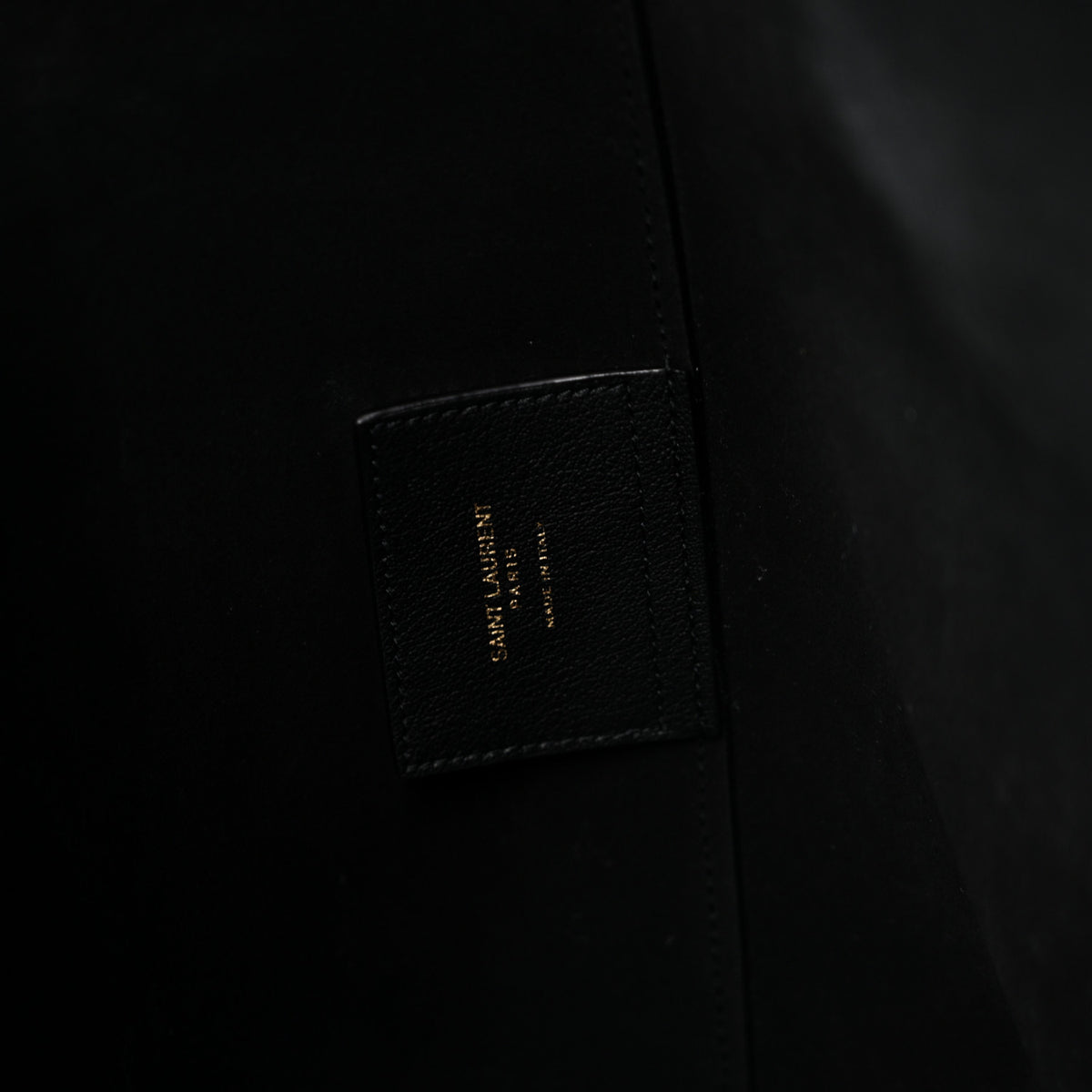 Saint Laurent Calfskin Large Shopping Tote Black 7 of 15