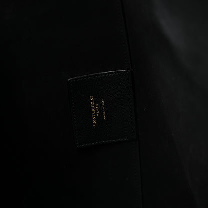 Saint Laurent Calfskin Large Shopping Tote Black 7 of 15