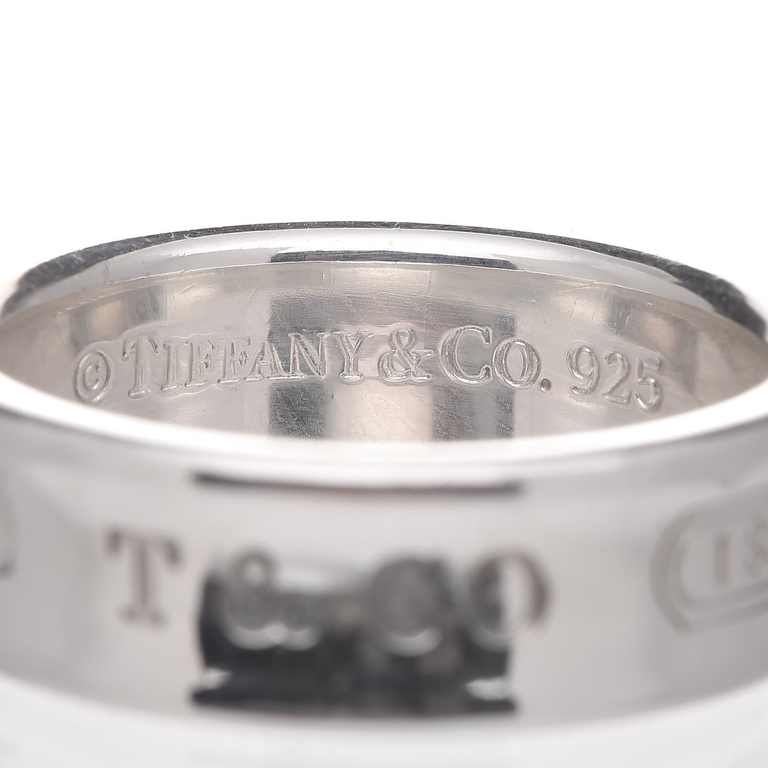 Tiffany Sterling Silver 1837 Ring 58 8.5 4 of 4