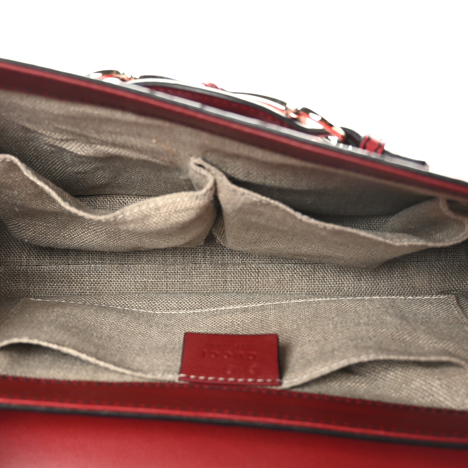 Gucci Microguccissima Medium Emily Chain Shoulder Bag Red 5 of 9