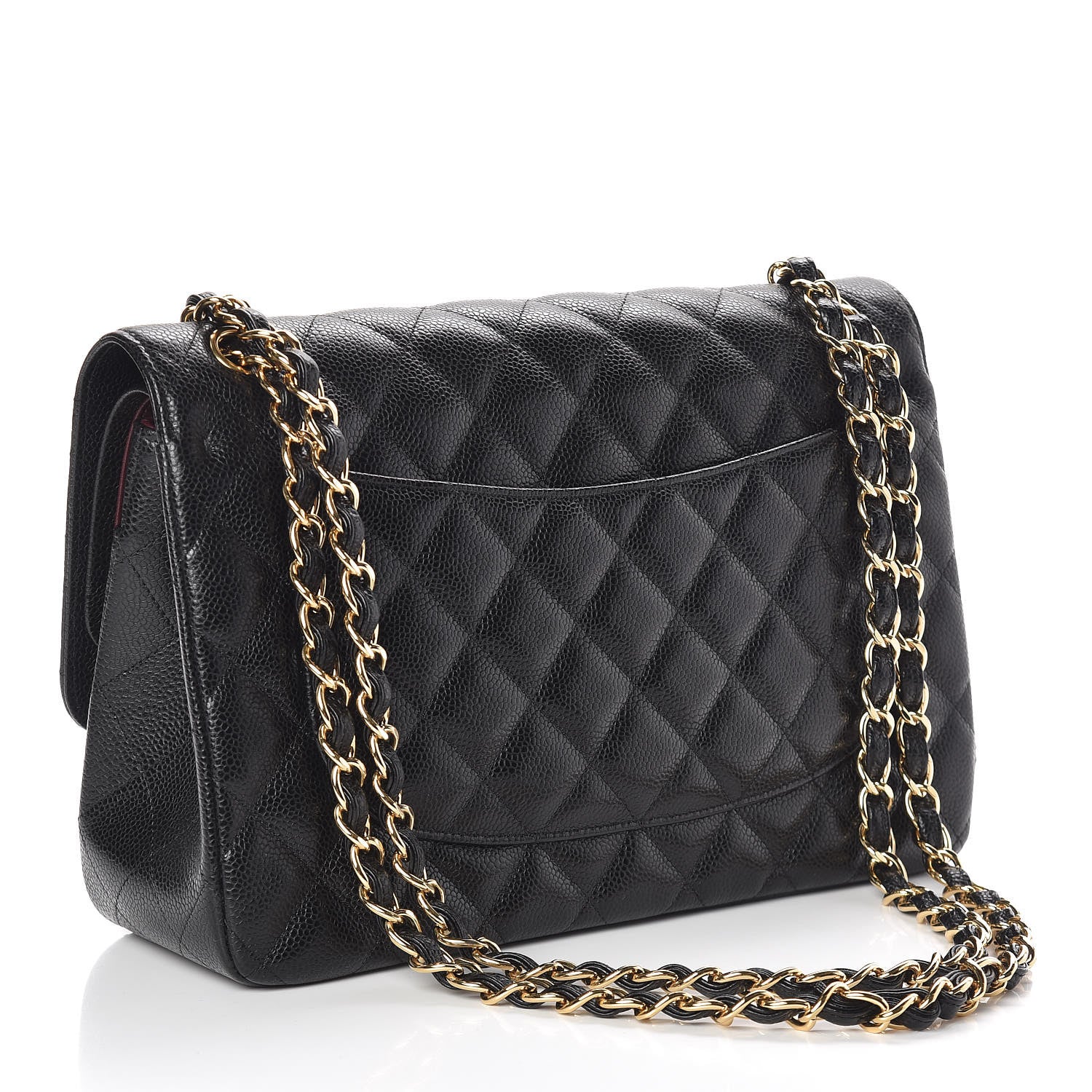 Chanel Caviar Quilted Jumbo Double Flap Black 3 of 9