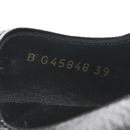 Chanel Crumpled Lambskin Cap Toe Chain CC Turnlock Mary Jane Flats 39 Black 9 of 11