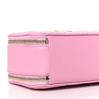 Chanel Caviar Quilted Pick Me Up Mini Vanity Case Pink 9 of 10