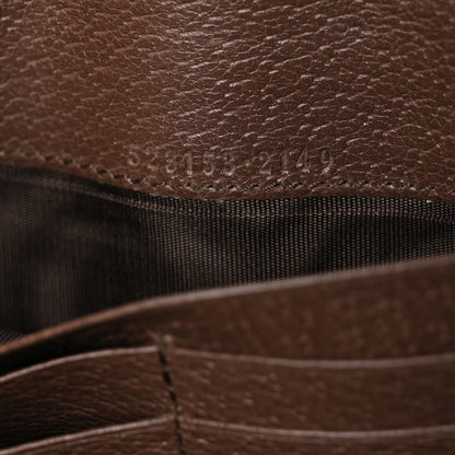 Gucci GG Supreme Monogram Web Ophidia Continental Wallet Brown 7 of 8