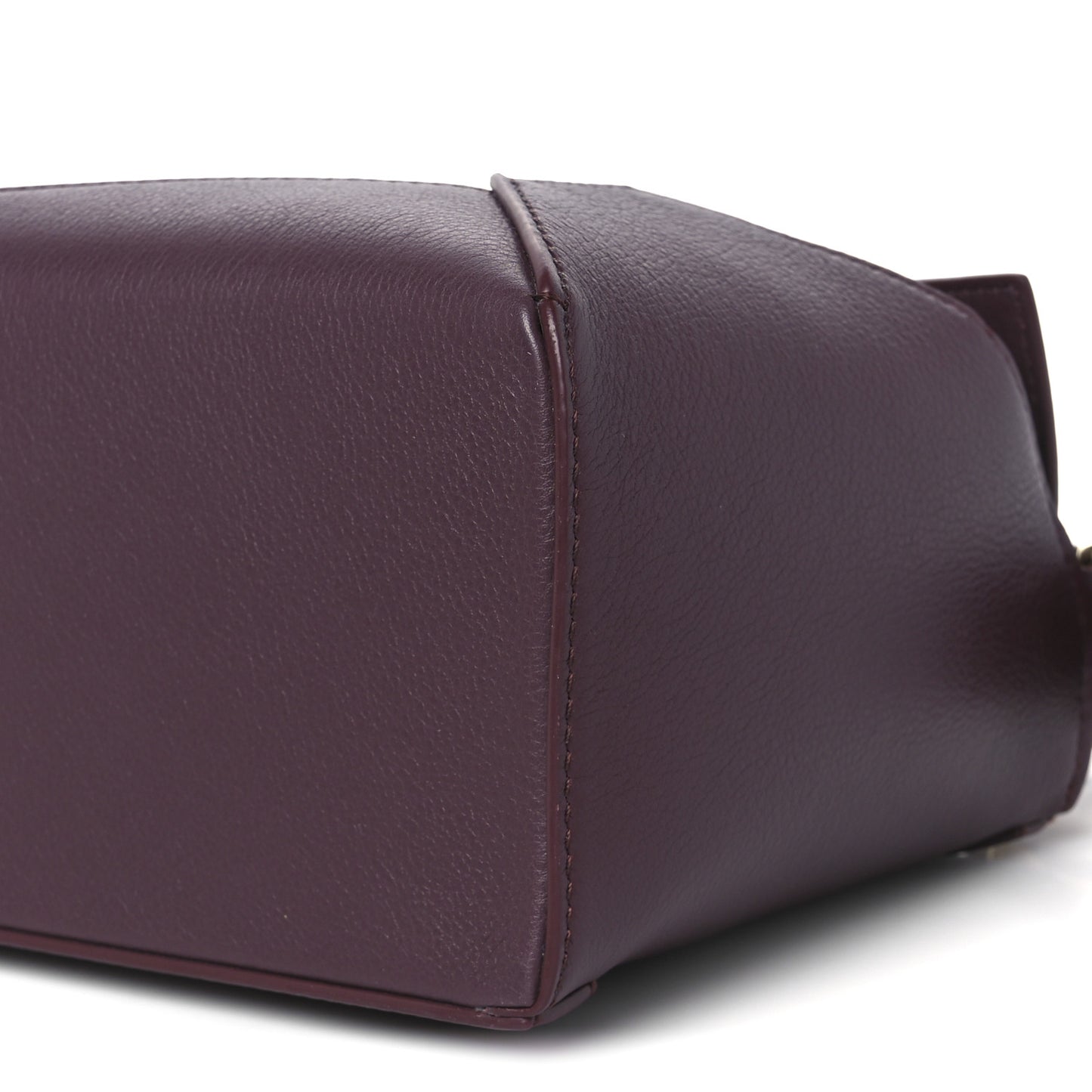 Soft Grained Calfskin Small Puzzle Edge Bag Dark Burgundy