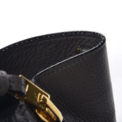 Tom Ford Grained Calfskin Sedgwick Medium Zipper Tote Graphite 14 of 16