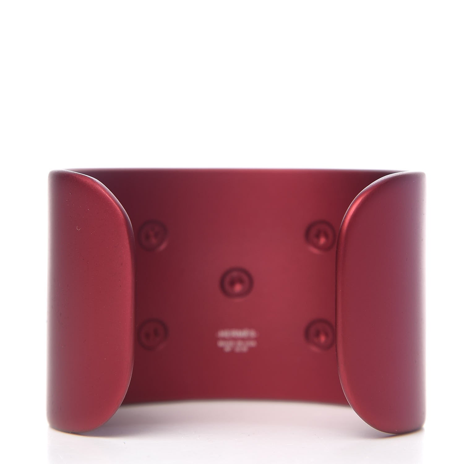 Hermes Aluminium Sunset Collier De Chien CDC Bracelet T2 Rouge H 2 of 3