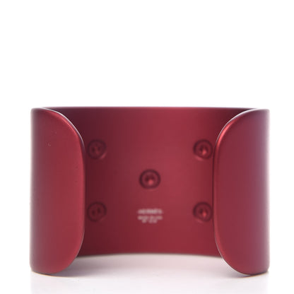 Hermes Aluminium Sunset Collier De Chien CDC Bracelet T2 Rouge H 2 of 3