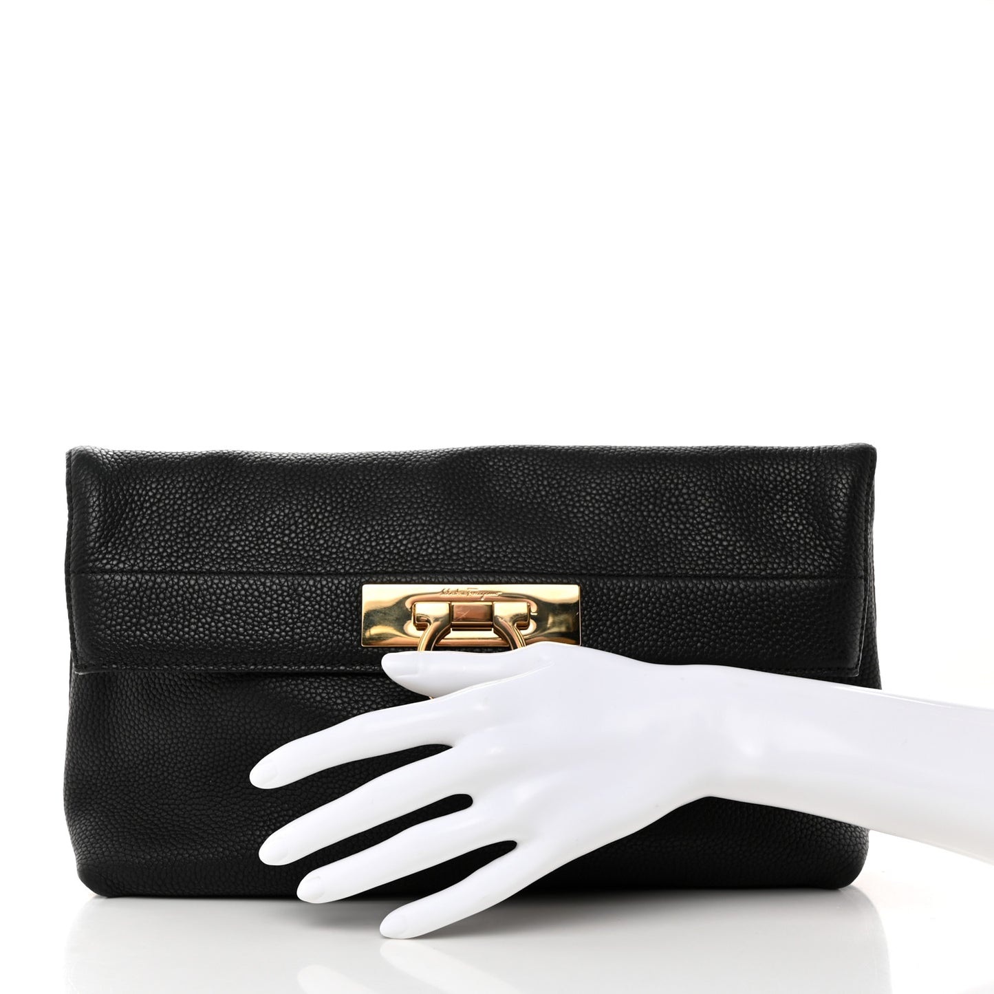 Calfskin May Clutch Black