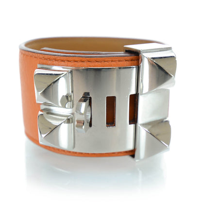 Hermes Swift Collier de Chien CDC Bracelet Orange 5 of 9