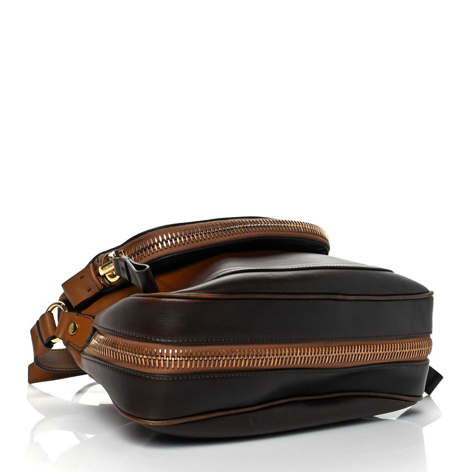 Tom Ford Grained Calfskin Medium Shaded Jennifer Crossbody Bag Brown 3 of 11