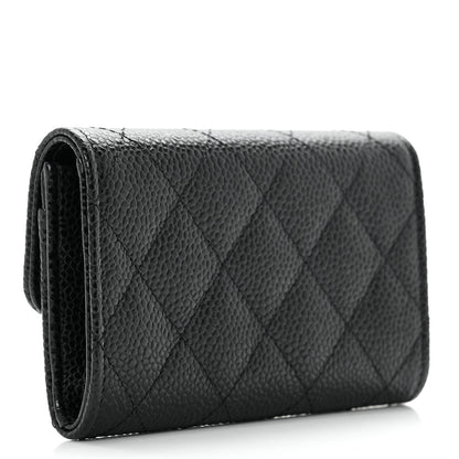 Chanel Caviar Quilted Flap Card Holder Black 3 of 7