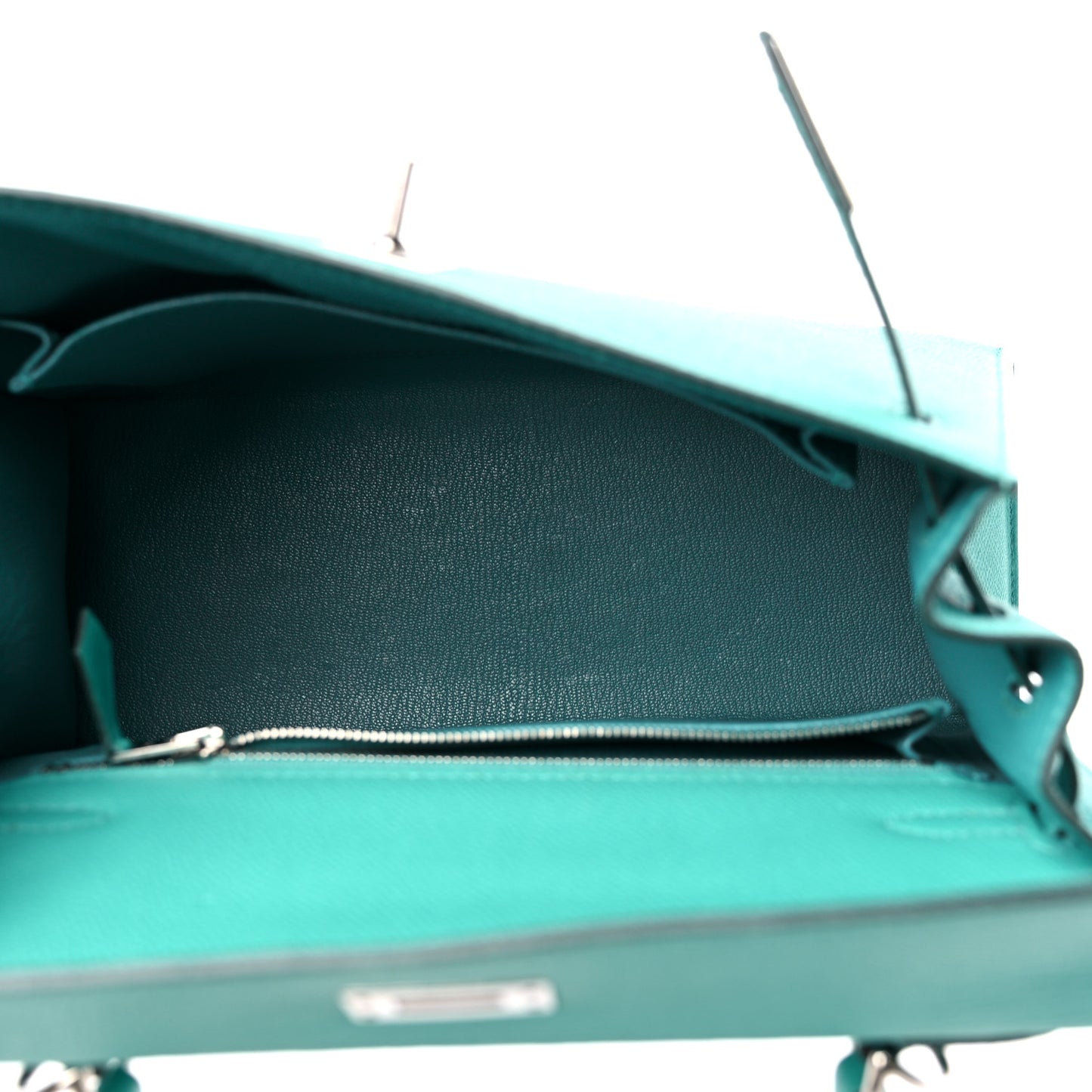 Epsom Kelly Sellier 25 Bleu Paon