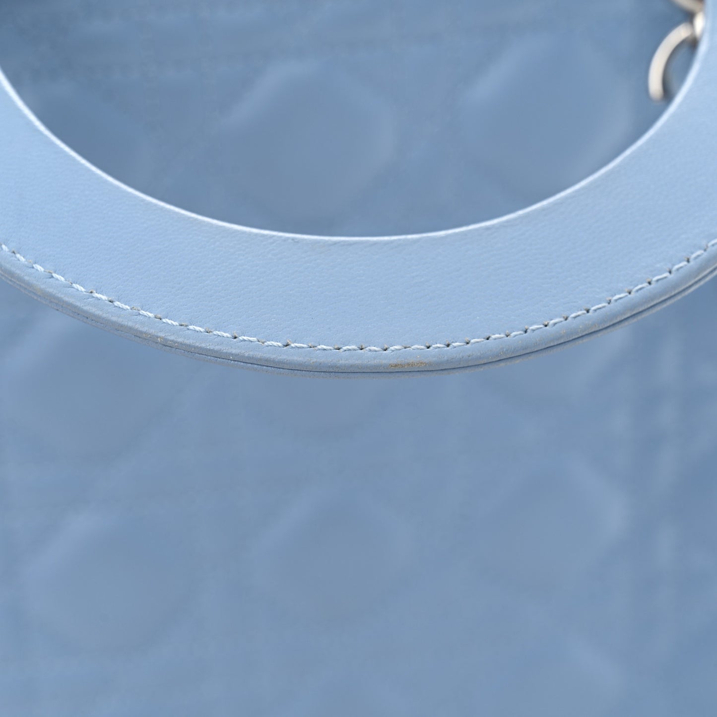Lambskin Cannage Large Lady Dior Light Blue
