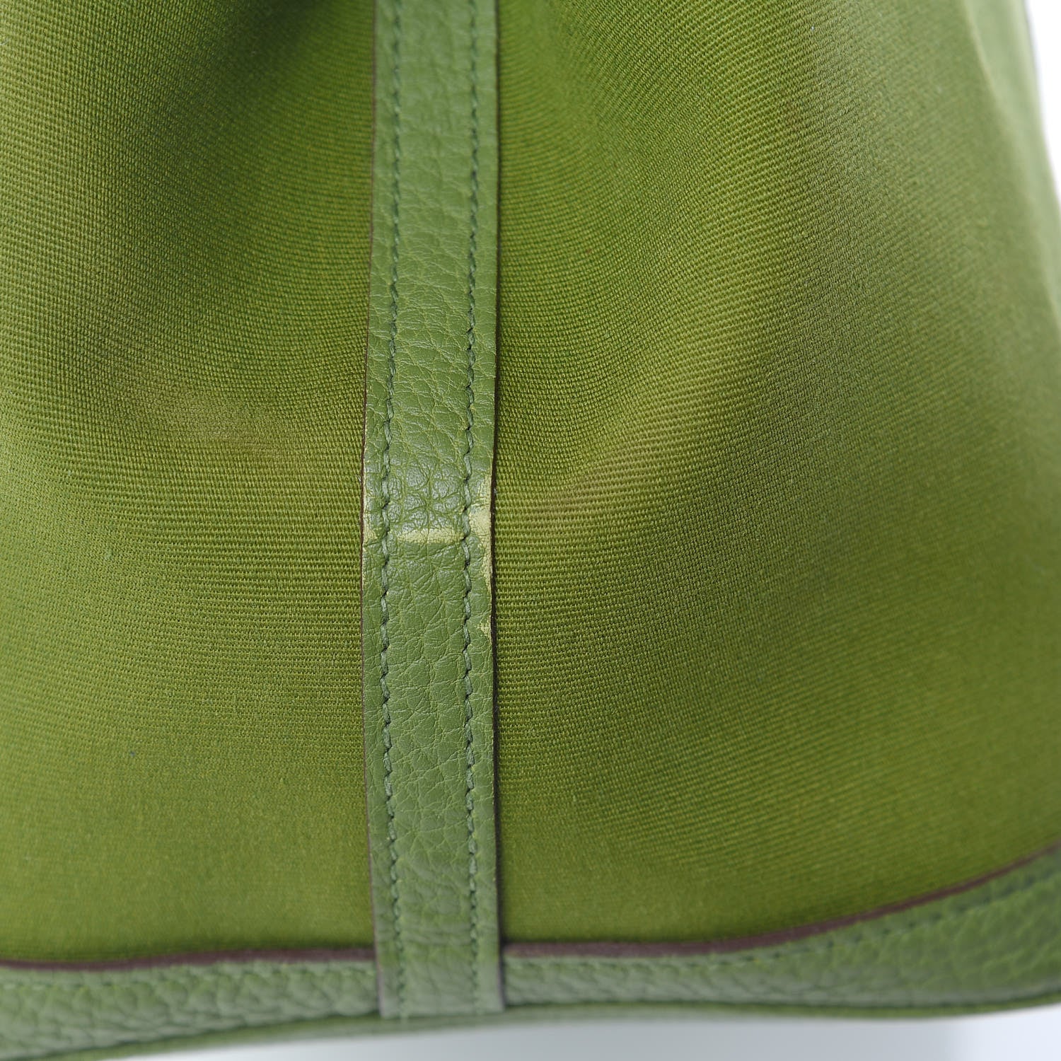Hermes Toile Buffle Gala Garden Party 36 MM Tote Vert Anis 16 of 16