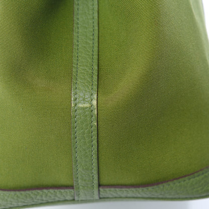 Hermes Toile Buffle Gala Garden Party 36 MM Tote Vert Anis 16 of 16