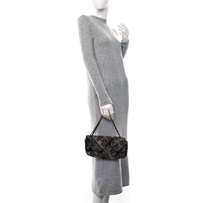 Chanel Tweed East West Flap Black White Beige 2 of 10