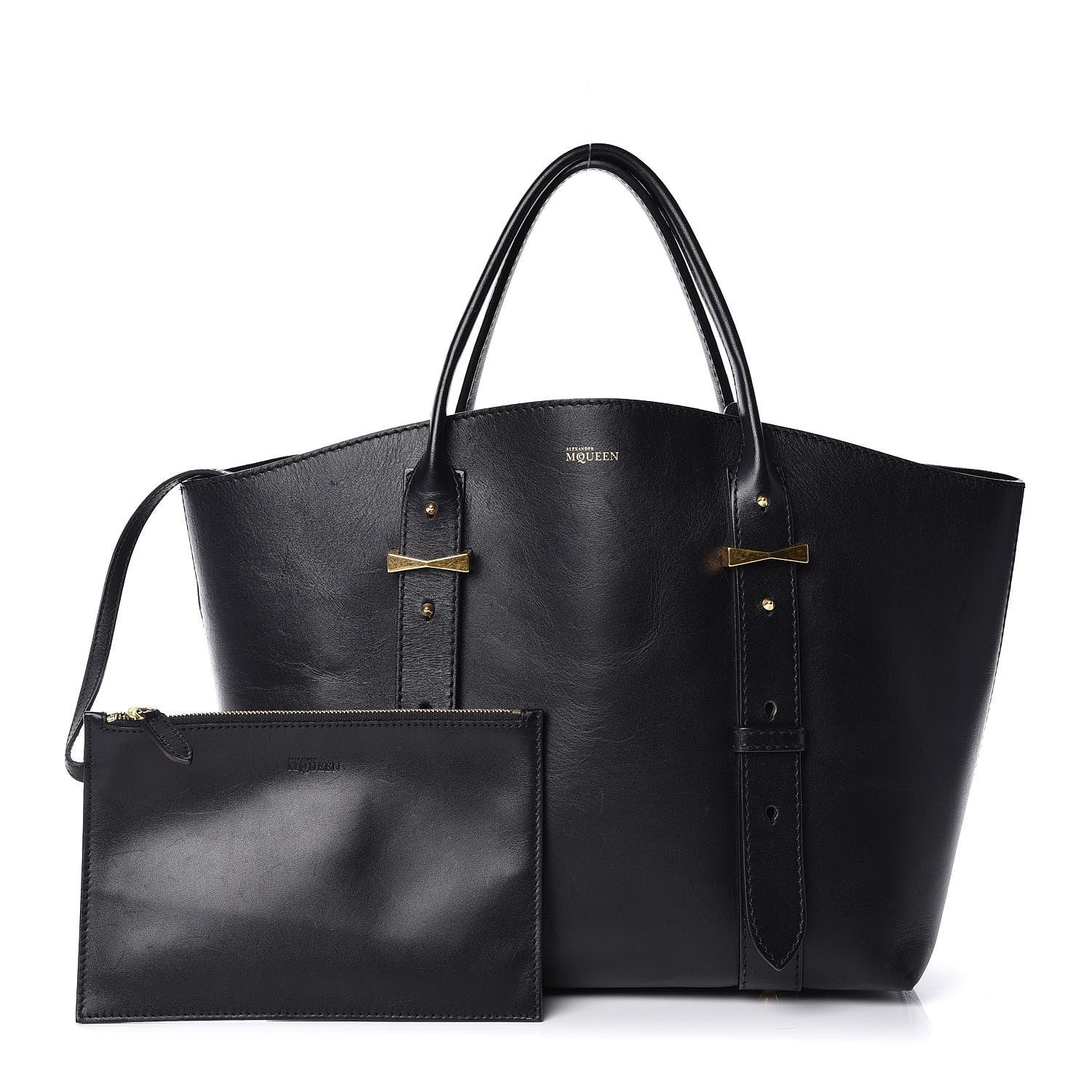 Alexander McQueen Soft Calfskin Medium Legend Tote Black 1 of 13