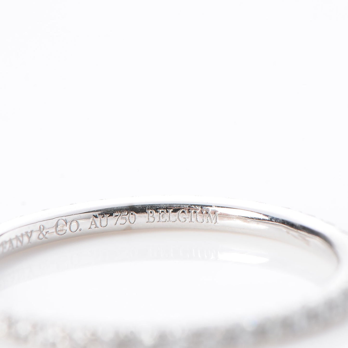 18K White Gold Diamond Metro Ring 48 4.5