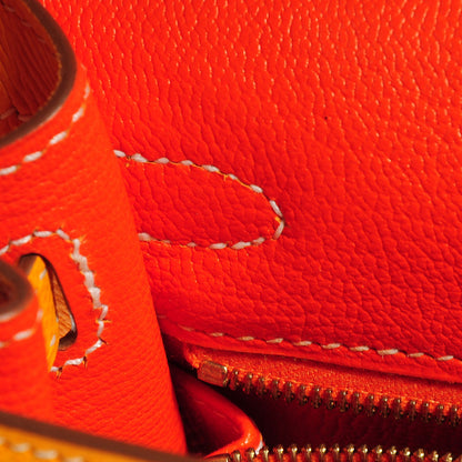 Hermes Epsom Candy Kelly Sellier 25 Jaune d'Or Feu 17 of 23
