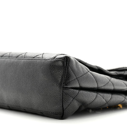 Chanel Caviar Quilted Flap Shoulder Bag Black 11 of 13