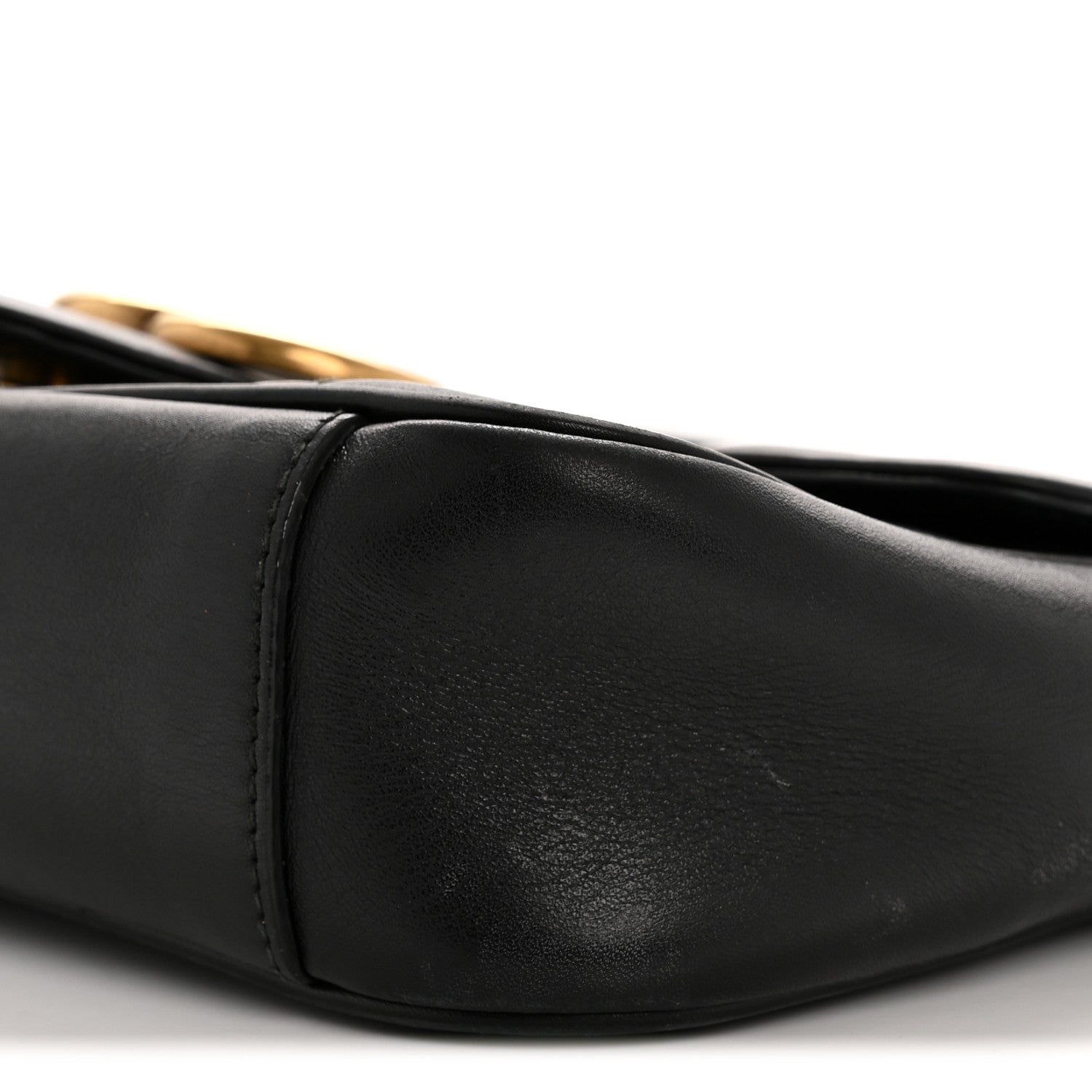 Gucci Calfskin Matelasse Mini GG Marmont Shoulder Bag Black 10 of 14