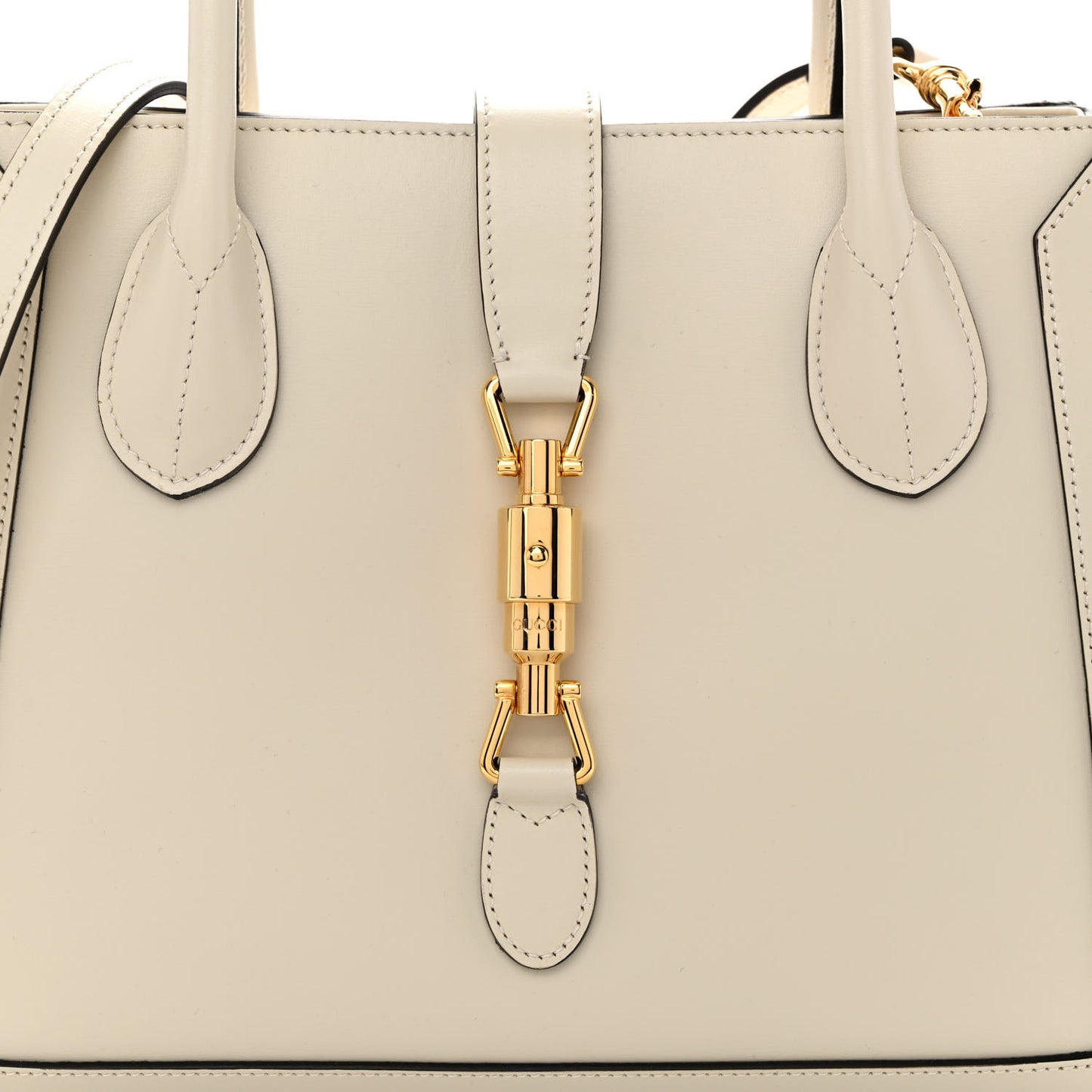 Boarded Plutone Calfskin Medium Jackie 1961 Tote Mystic White