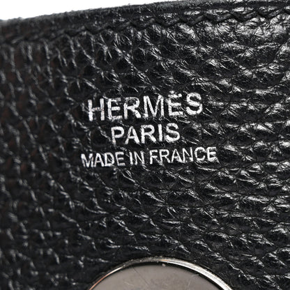 Hermes Taurillon Clemence Lindy 30 Black 6 of 10