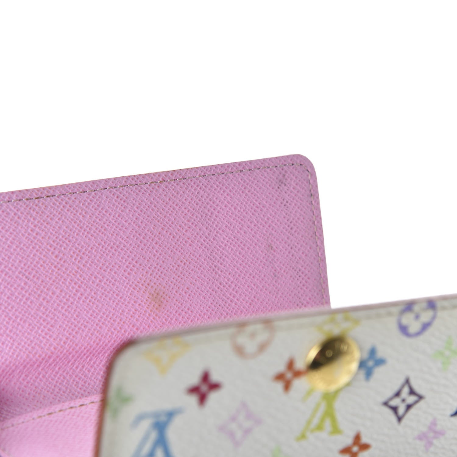 Louis Vuitton Monogram Multicolor Multicles 4 Key Holder White Litchi 7 of 9