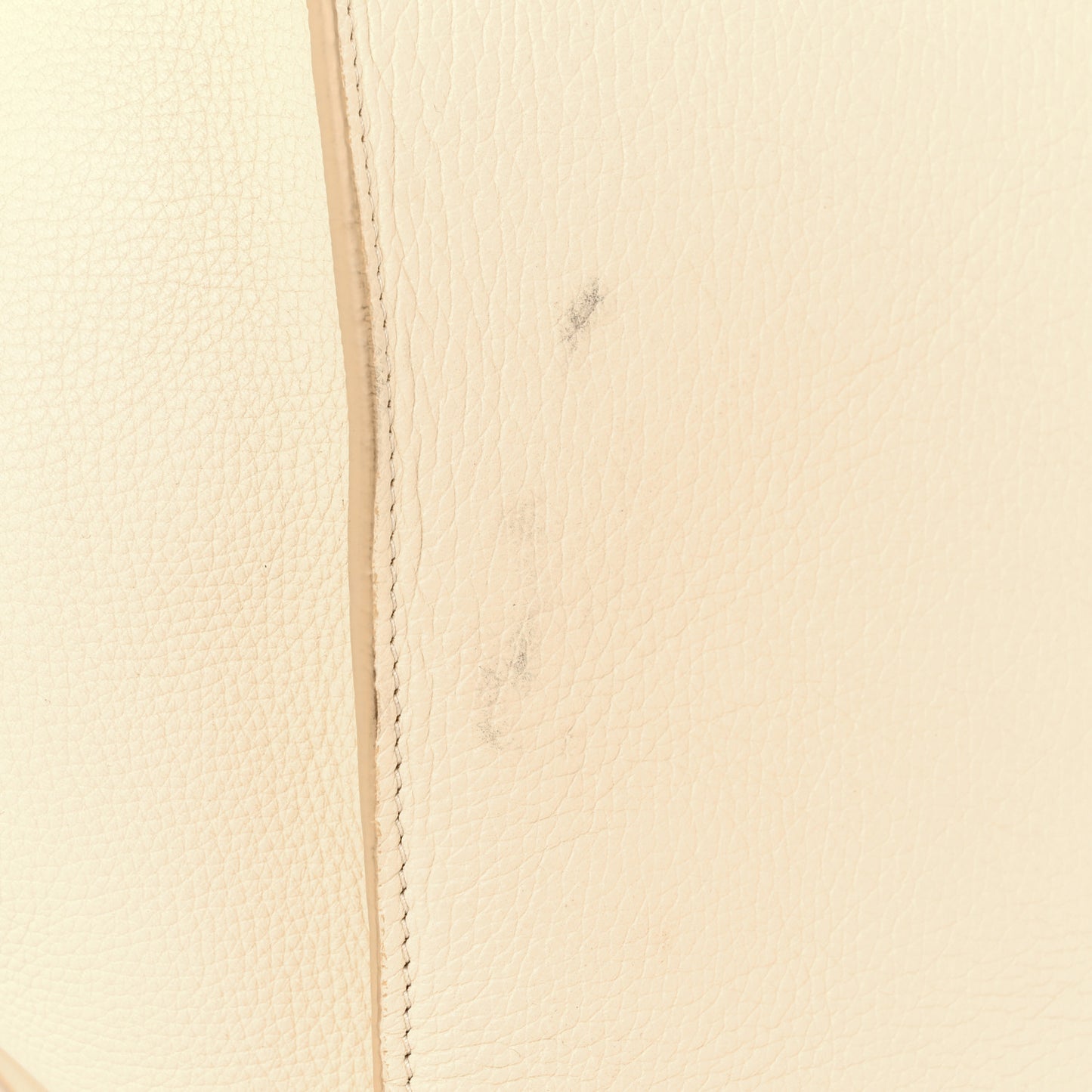 Supple Grained Calfskin Medium Big Bag Vanilla