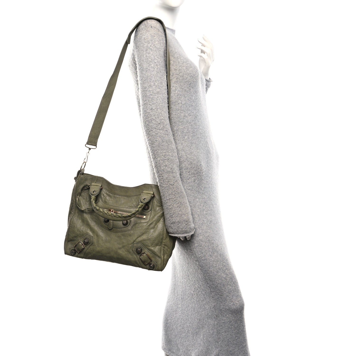 Balenciaga Agneau Giant 21 Rose Gold Hardware Vert Militaire 2 of 11