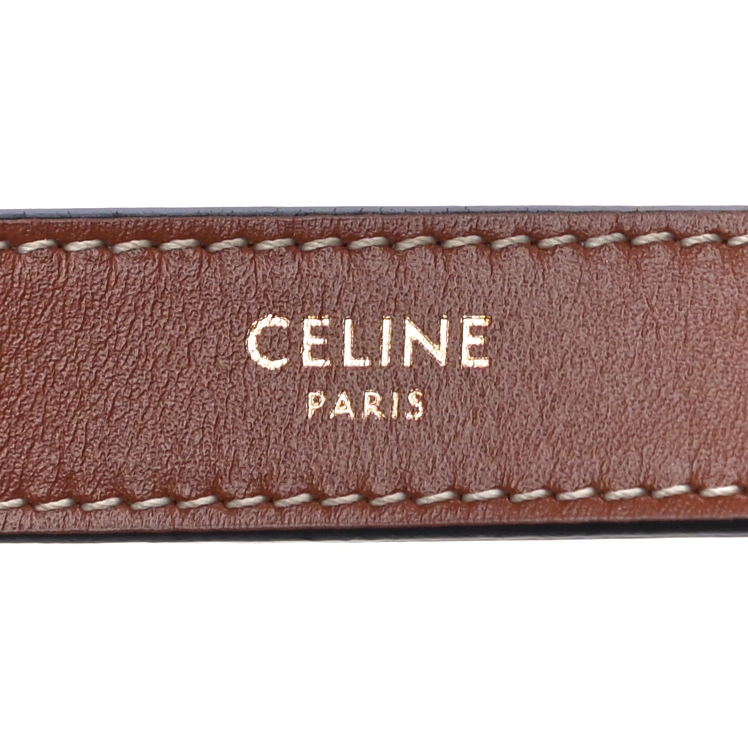 Celine Triomphe Canvas Calfskin Ava Shoulder Bag Tan 6 of 11